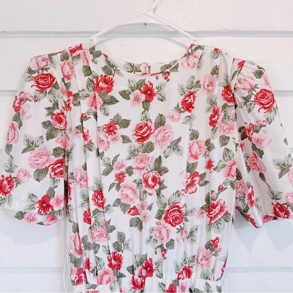 Vintage Pink Floral Dress by E.D. Michael’s Petites 🌸🌿🌷💐🩷